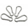 8mm PEAR-SHAPED AISI 316 STAINLESS STEEL CARABINERS BLL 750kg PK-4