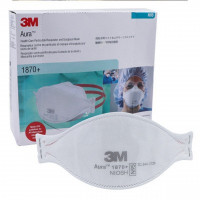 Pk-20 3M 1870+ Flat Fold Particulate Respirator & Surgical Mask N95/P2 with Fluid Resistance