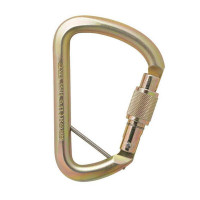 AXIS 53kN Wide D Screwgate Carabiner w/pin (AXS501SW/PINGLD)